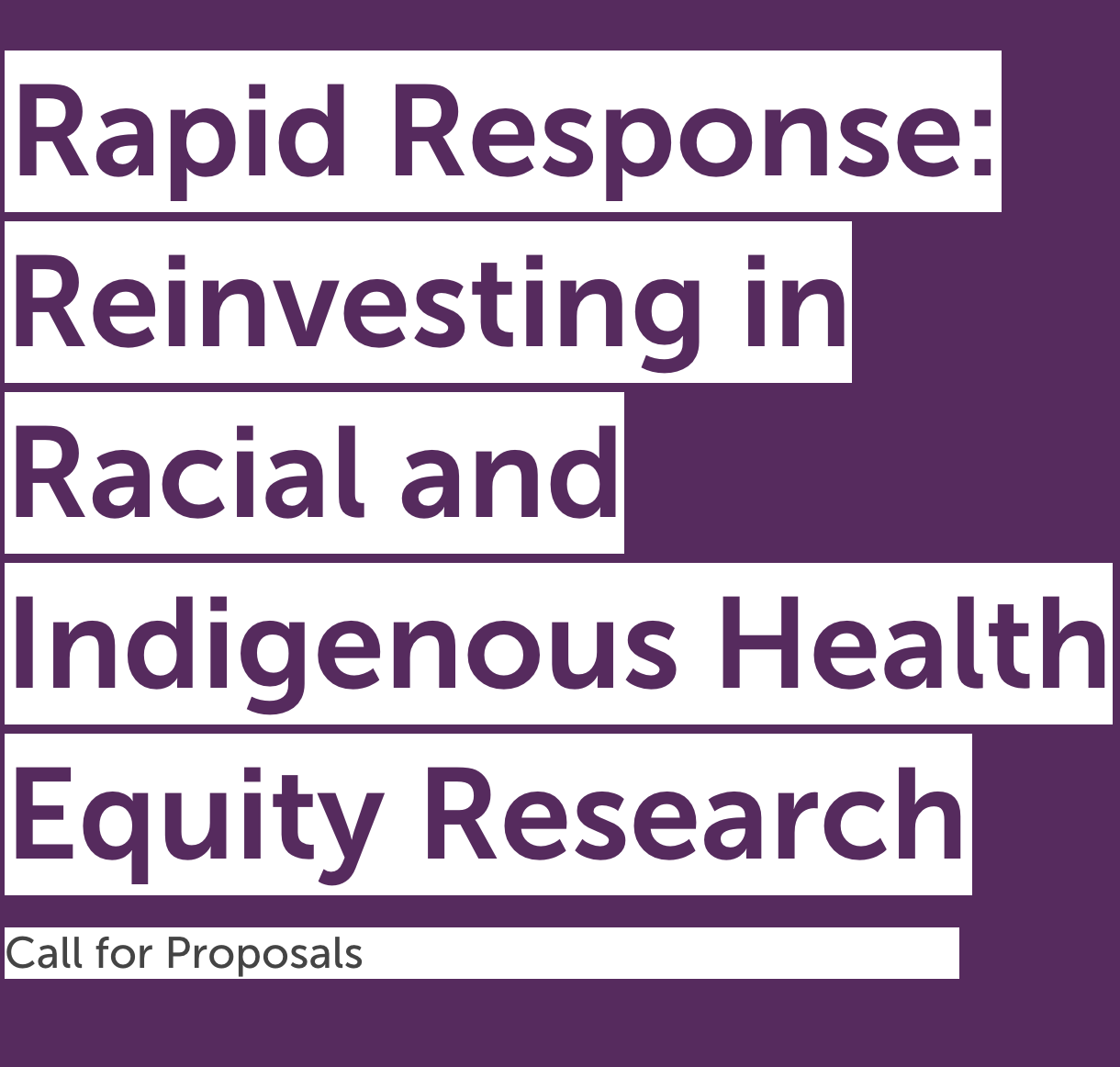 Call for Proposal