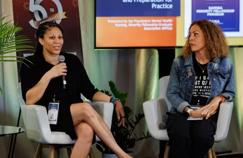 Alumnu Dawn Bounds and LaKeetra Josey